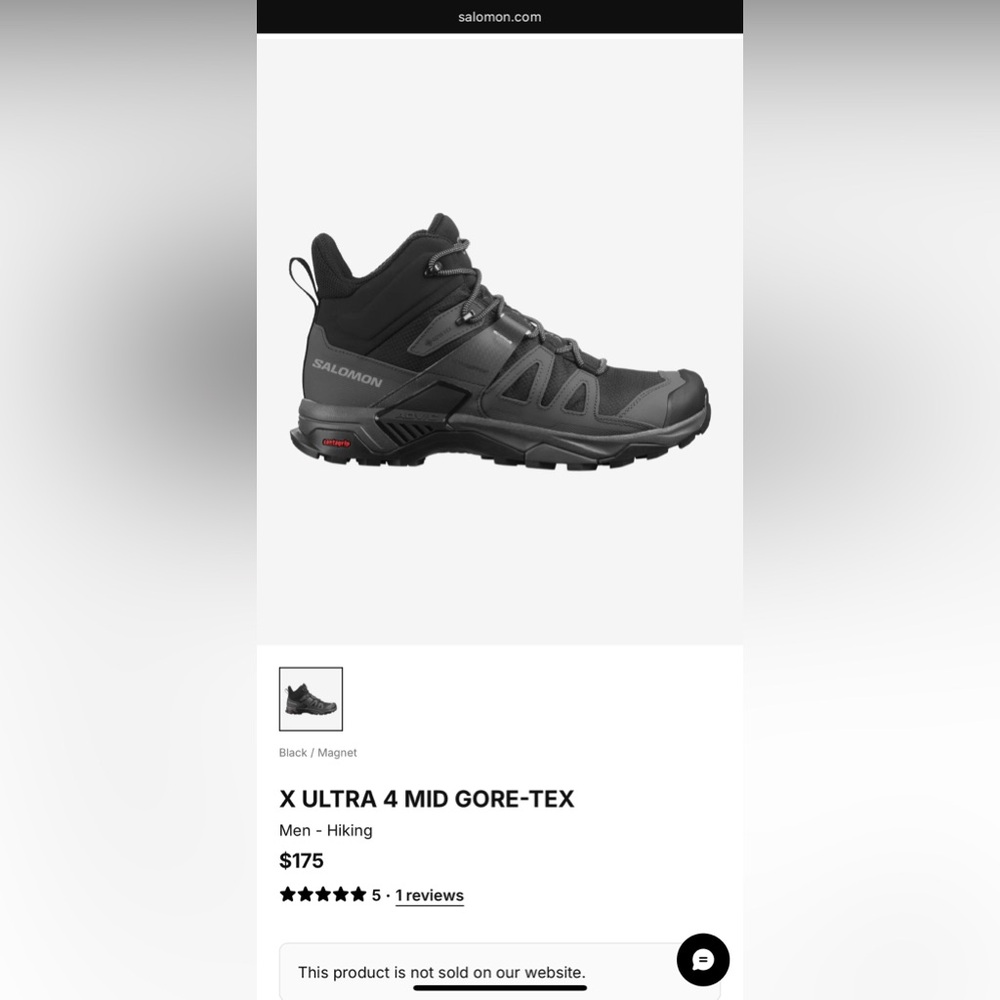 Salomon ultra X4 Black and Gray Athletic Shoes with Rugged Design